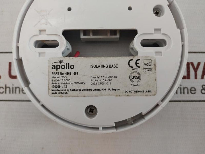 Apollo 45681-284 Xpert 7 Base Isolating 20Da 17-28Vdc 5 To 9V