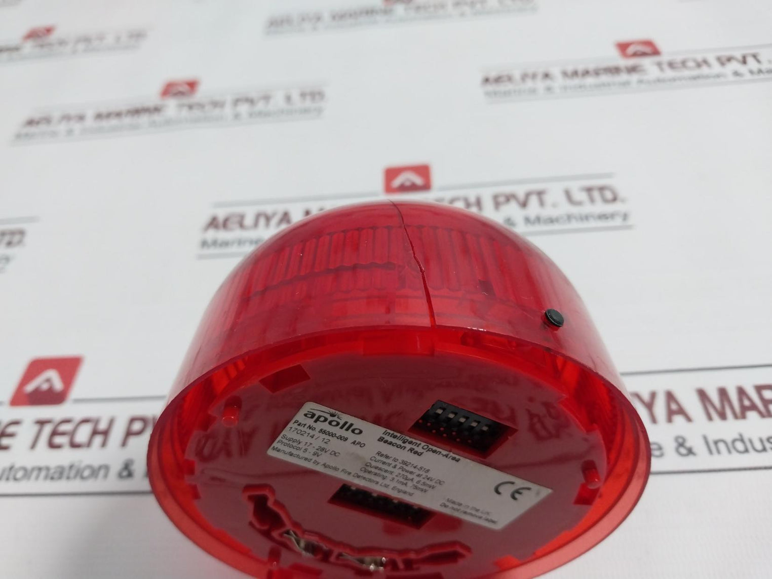 Apollo 55000-009 Apo Intelligent Open-area Red Beacon 17-28Vdc 3.1Ma 75Mw 24Vdc