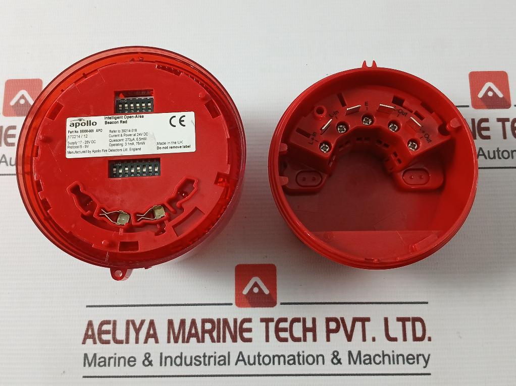 Apollo 55000-009 Apo Open-area Red Beacon W/ Isolating Base 17-28V Dc 3.1Ma 75Mw