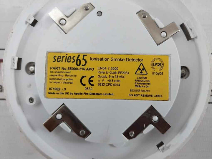 Apollo 55000-216 Apo Ionisation Smoke Detector 9-33 Vdc 45681200R