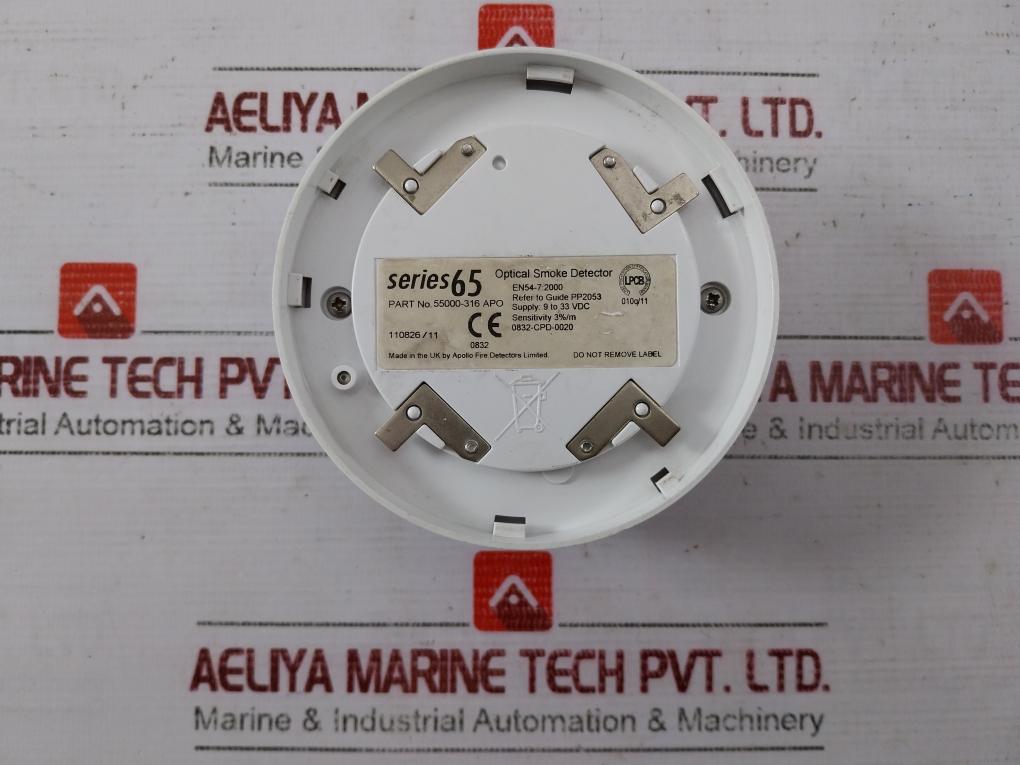 Apollo 55000-316 Apo Optical Smoke Detector En54-7 9-33 Vdc 0832-cpd-0020