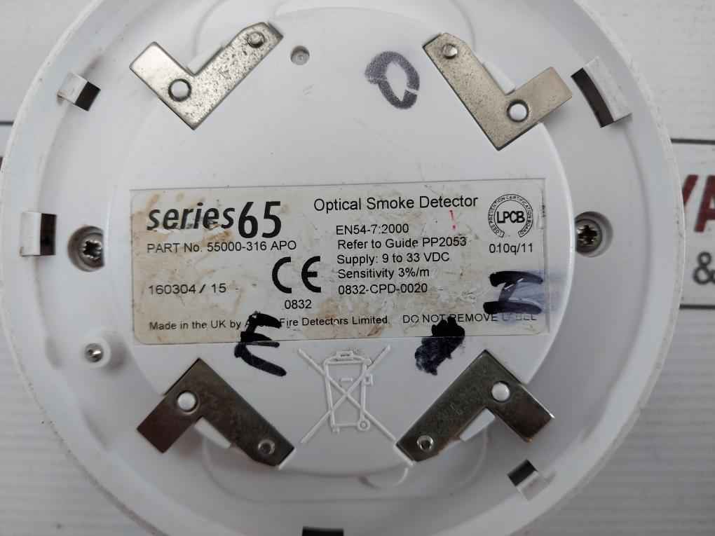 Apollo 55000-316 Apo Optical Smoke Detector Series 65