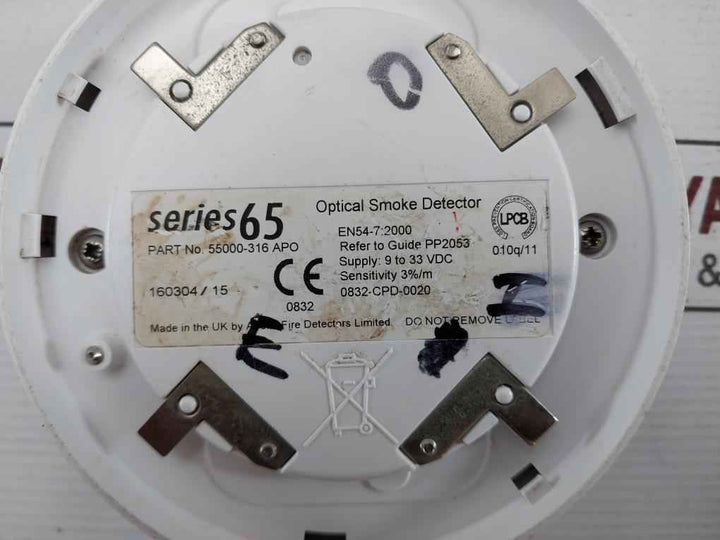 Apollo 55000-316 Apo Optical Smoke Detector Series 65