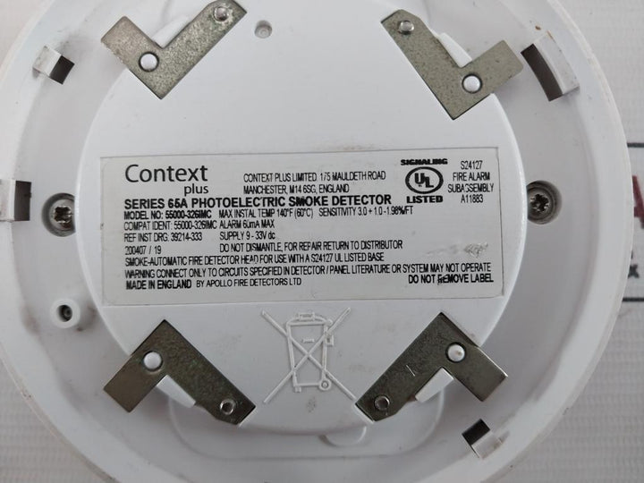 Apollo 55000-326Imc Series 65A Photoelectric Smoke Detector 9-33V Dc 60 Ma