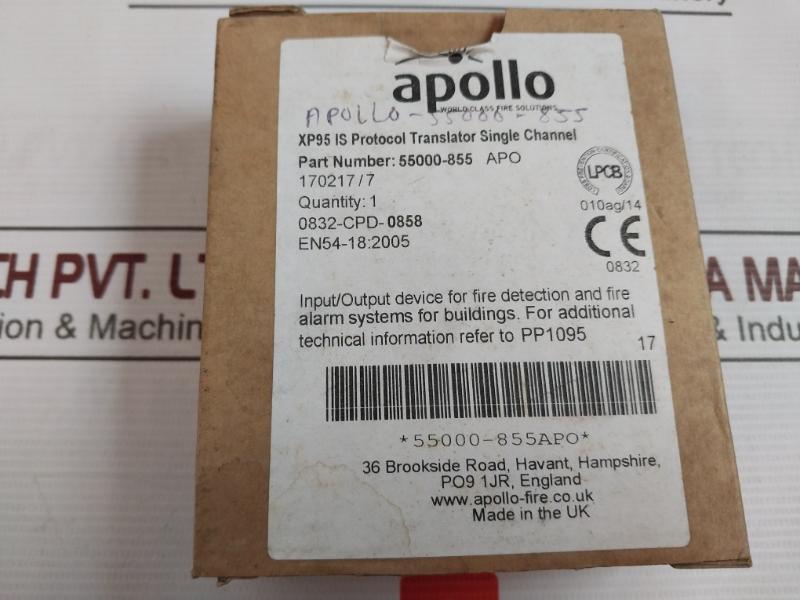 Apollo 55000-855 Apo Single Channel Protocol Translator 19-28V Dc 0832-cpd-0858