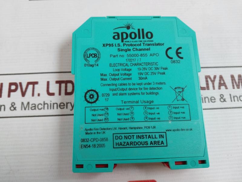 Apollo 55000-855 Apo Single Channel Protocol Translator 19-28V Dc 0832-cpd-0858
