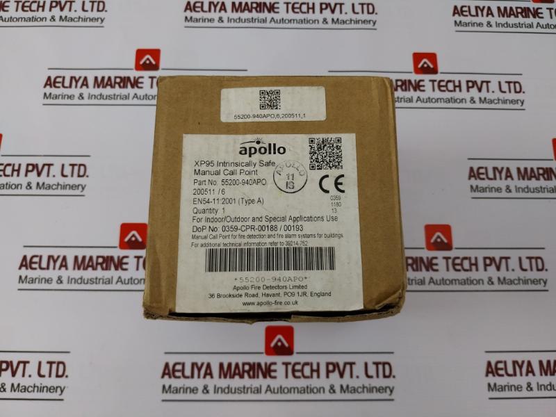 Apollo 55200940apo Xp95 Intelligent Addressable Manual Call Point 14-22v Dc 1180