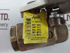 Apollo 71-504-01 316 Stainless Steel Bronze Ball Valve 3/4" 600 Wog