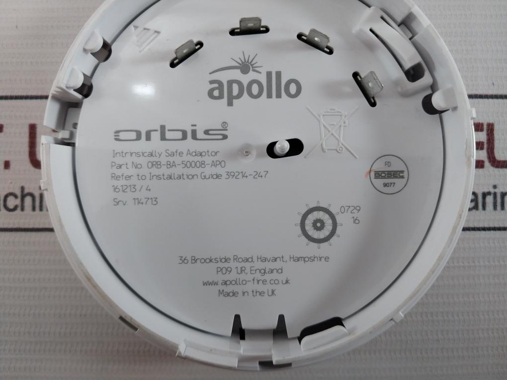 Apollo Orb-ba-50008-apo Orbis Intrinsically Safe Adaptor