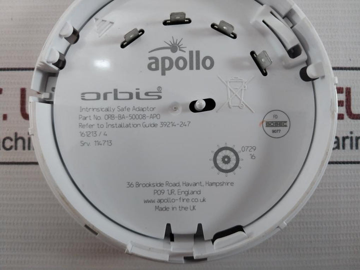Apollo Orb-ba-50008-apo Orbis Intrinsically Safe Adaptor