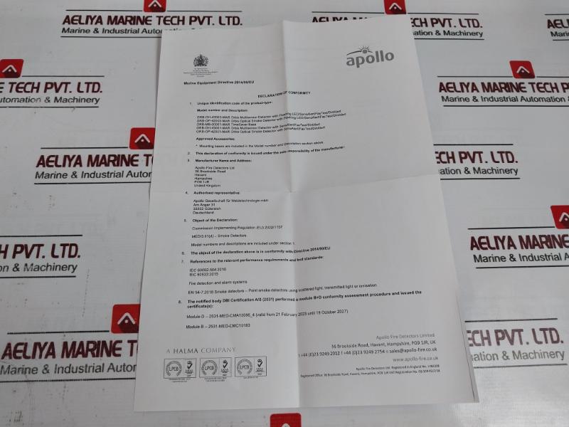 Apollo Orb-op-42001-mar Orbis Marine Optical Smoke Detector