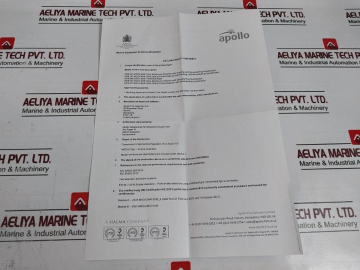 Apollo Orb-op-42001-mar Orbis Marine Optical Smoke Detector