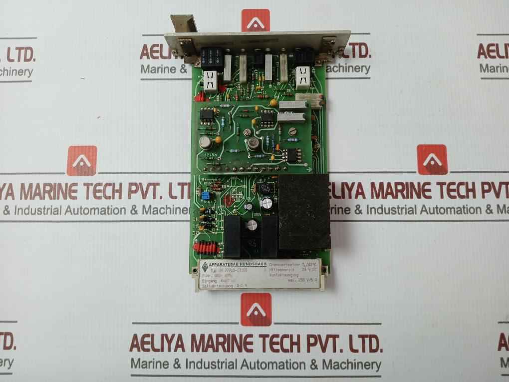 Apparatebau Hundsbach Ah 77715-c3100 Printed Circuit Board 4-20 Ma 24V Ac
