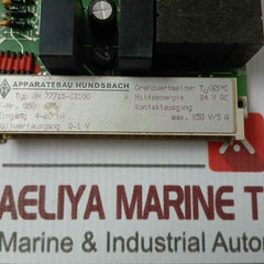 Apparatebau Hundsbach Ah 77715-c3100 Printed Circuit Board 4-20 Ma 24V Ac