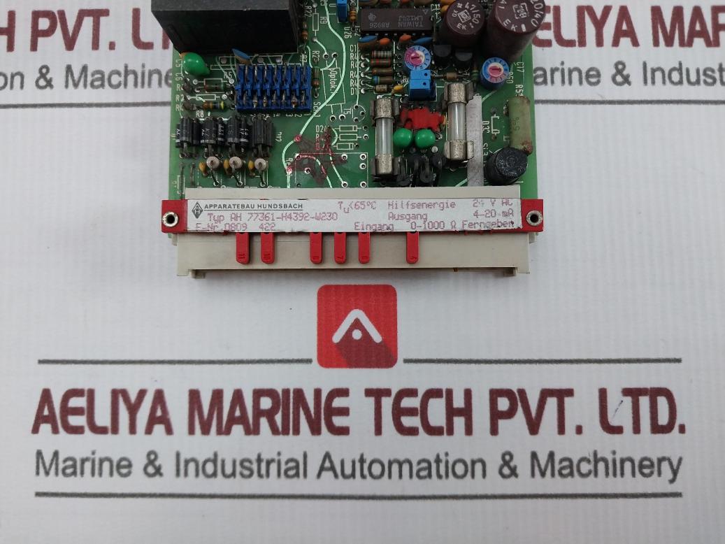 Apparatebau Hundsbach Ah 77361-h4392-w230 Printed Circuit Board Card 65˚C