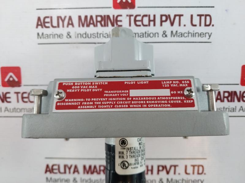 Appleton Efkb102 M Selector Switch Cover Assembly 600 Vac Max 60Hz