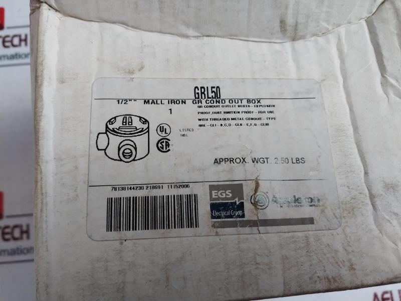 Appleton Grl50 Explosion Proof Conduit Outlet Box 1/2"