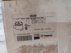 Appleton Grlb50 Explosion Proof Conduit Outlet Box 1/2" Gr Type Lb