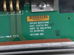 Applied Biosystems 4316725 Microcard Block Cycler Assembly Rev: A7 4315134