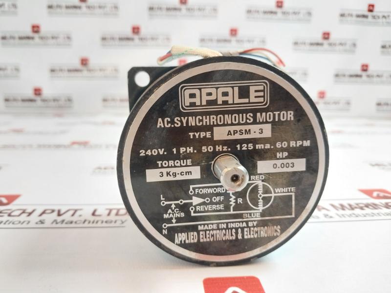 Applied Electricals & Electronics Apsm-3 Synchronous Servo Motor 3 Kg-cm