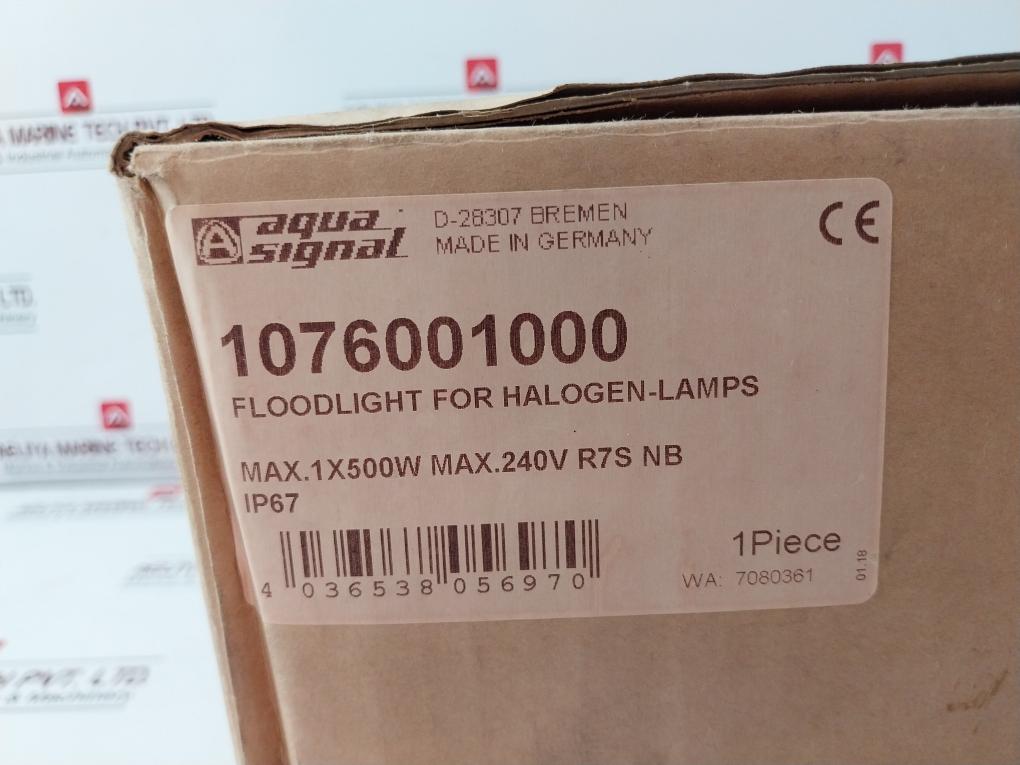 Aqua Signal 1076001000 Floodlight For Halogen-lamp 7080359 Max. 500W