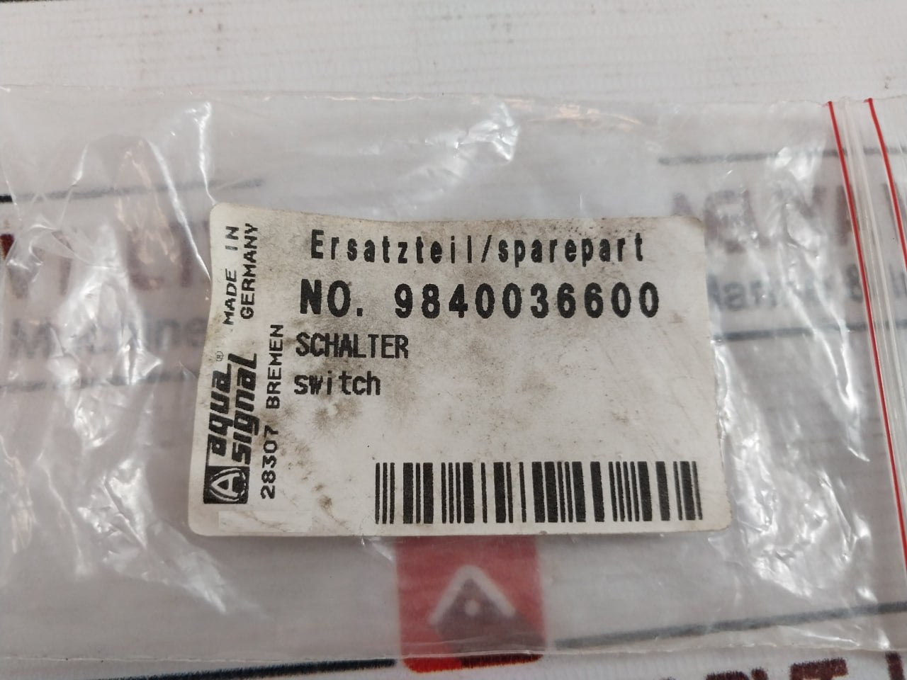 Aqua Signal 1507.0101 Switch 9840036600