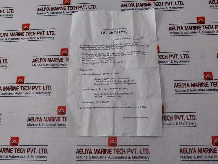 Aqua & Care 1v=200w/m2 Uv Sensor 30-9999-15