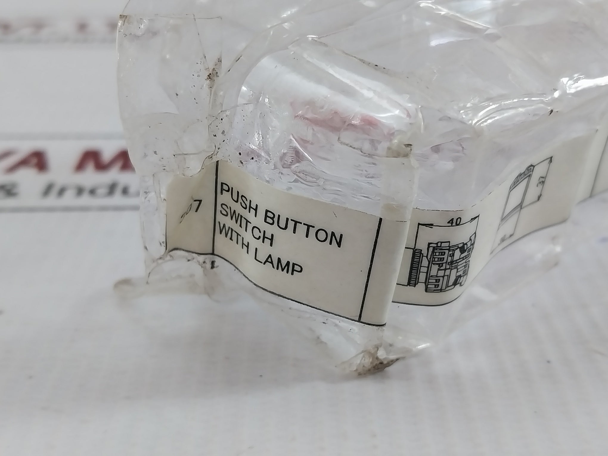 Ar22F5M-11E3A Push Button Switch With Lamp 30V 1W Max. 10A Fuji Electric