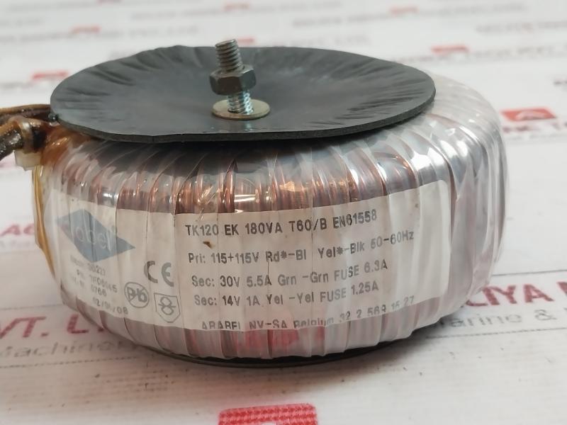 Arabel Tk120 Ek Transformer 180Va T60/B Tf06045 115+115V 50-60Hz 30V 5.5A