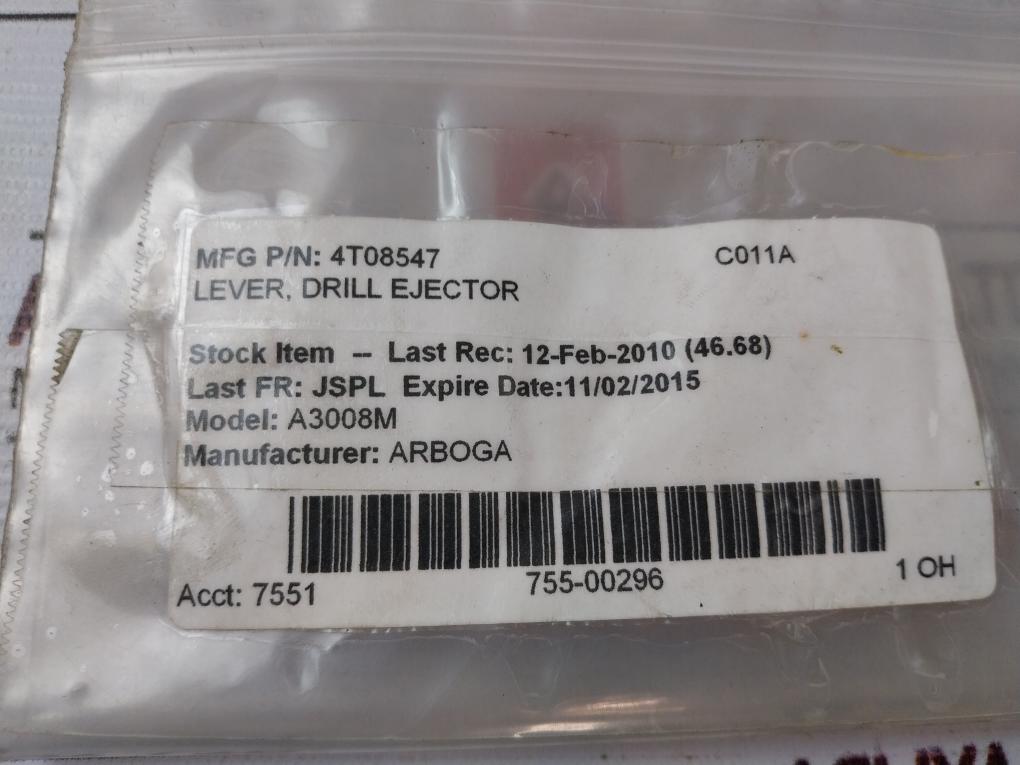 Arboga 4T08547 Lever Drill Ejector A3008M