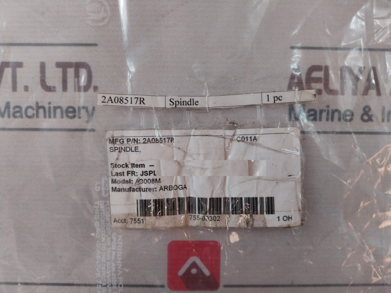 Arboga 2A08517R Drill Spindle A3008M