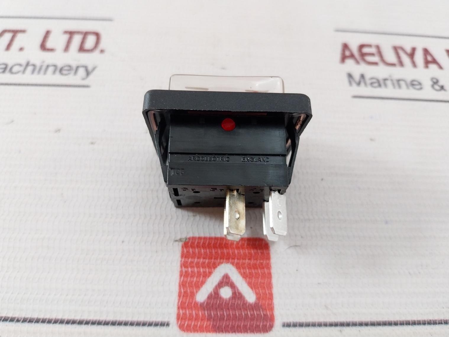 Arcolectric 129-426 Rocker Switch Panel Mount Lamp 230V