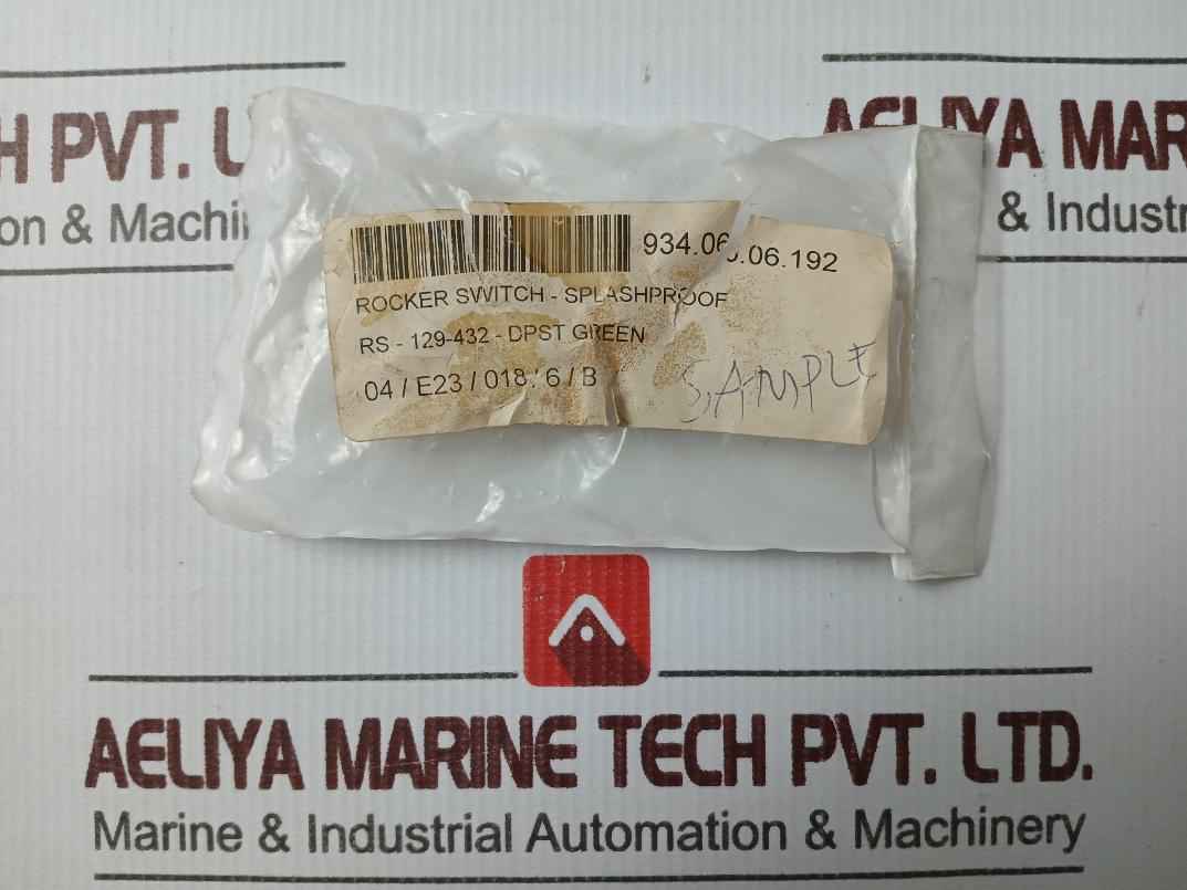 Arcolectric C1353Al Rocker Switch-splashproof Dpst Green T83