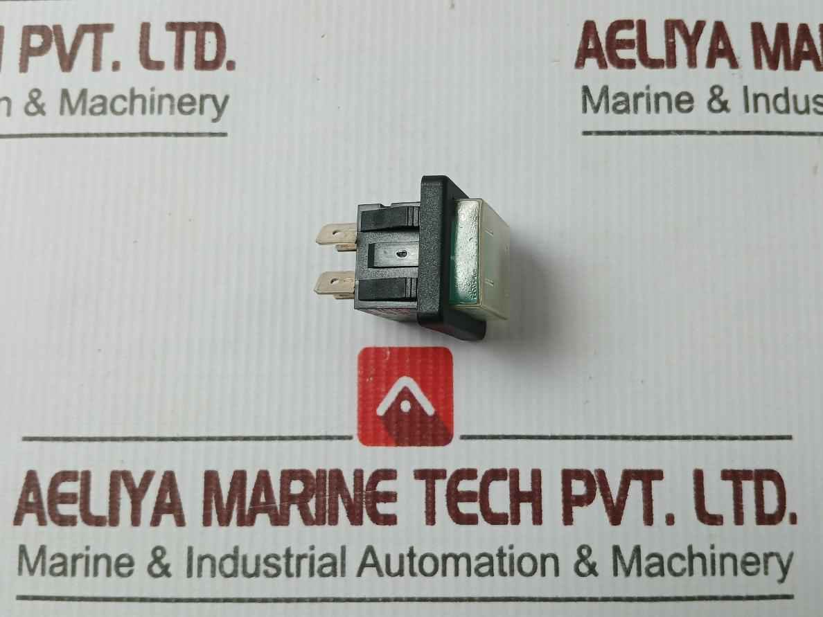 Arcolectric C1353Al Rocker Switch-splashproof Dpst Green T83