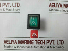 Arcolectric C1353Al Rocker Switch-splashproof Dpst Green T83