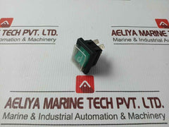 Arcolectric C1353Al Rocker Switch-splashproof Dpst Green T83