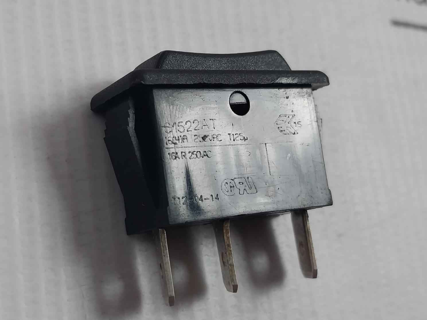 Arcolectric C1522At Rocker Switch 250Vac