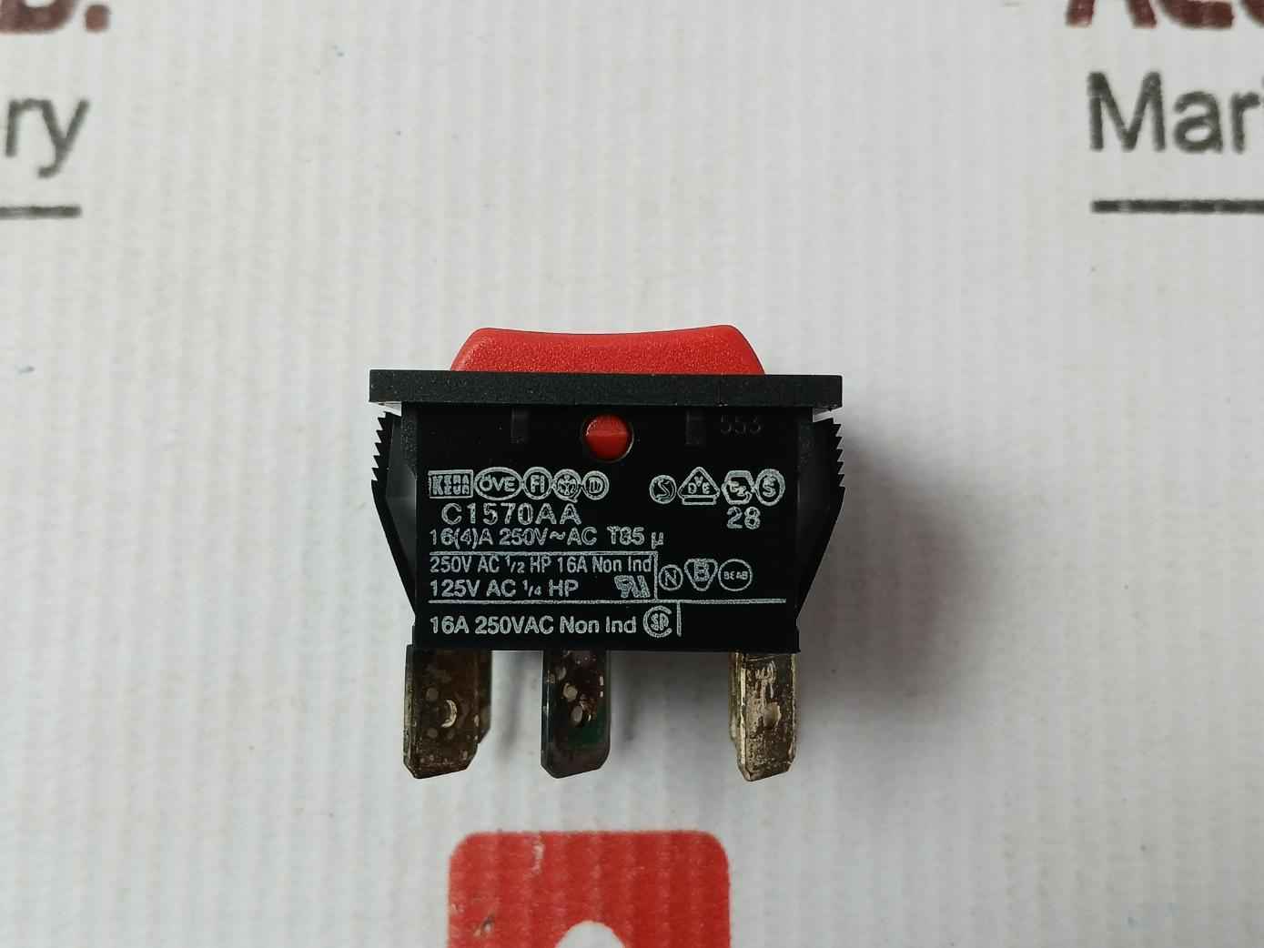 Arcolectric C1570Aa Toggle Switch D24 16A 250Vac Non Ind
