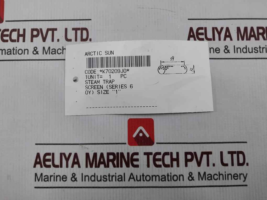 Arctic Sun K70209J0 Screen For Steam Trap 60Y Size 1" Ya-423204A Sus304
