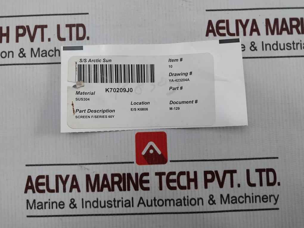 Arctic Sun K70209J0 Screen For Steam Trap 60Y Size 1