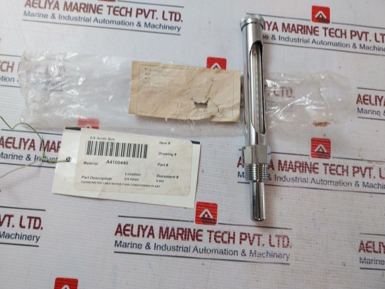 A4100440 Thermometer 0-100 Degree C Pt 1/2