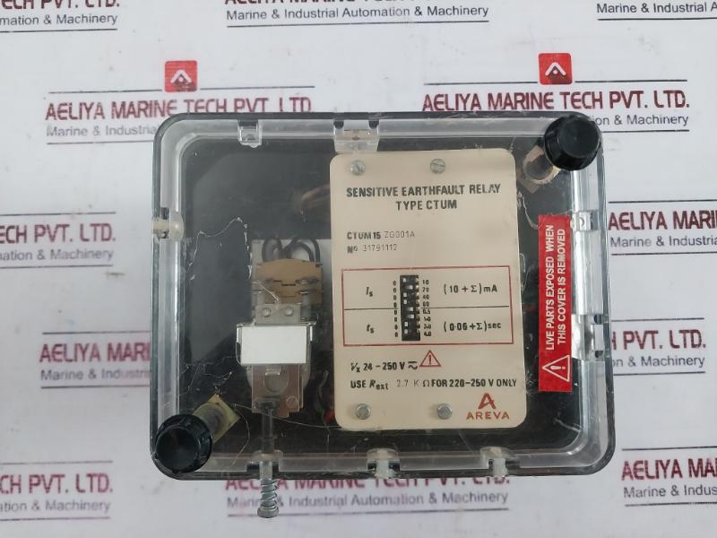 Areva Ctum 15 Zg001A Sensitive Earth Fault Relay