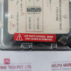 Areva Ctum 15 Zg001A Sensitive Earth Fault Relay