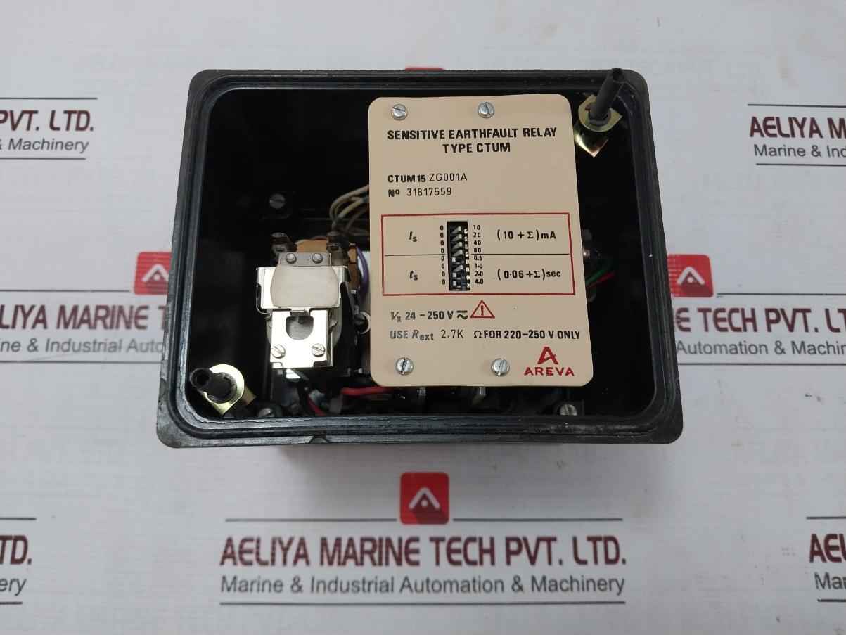 Areva Ctum 15 Zg001A Sensitive Earth Fault Relay 24-250V 10Ma