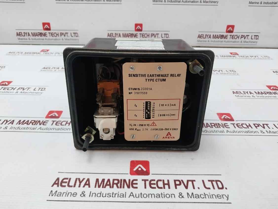 Areva Ctum 15 Zg001A Sensitive Earth Fault Relay 24-250V 10Ma