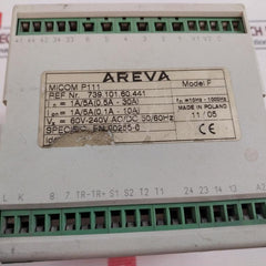 Areva Micom P111 Model F Current And Earth Fault Protection Relay