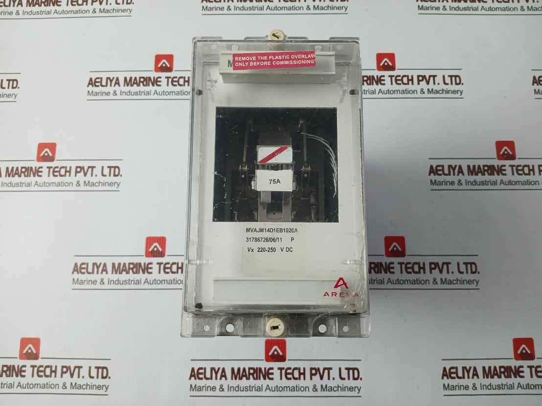 Areva Mvajm14D1Eb1026A Protection Relay Vx 220-250 Vdc 75A