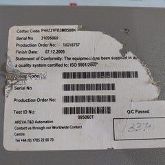 Areva P44231fb3m0500k Full Scheme And High Performance Distance Protection Relay
