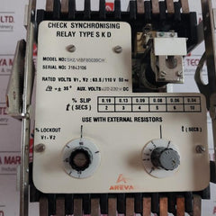 Areva Skd 11Bf8002Bch Check Synchronising Relay 220-230Vdc 63.5/110V Ac, 50Hz