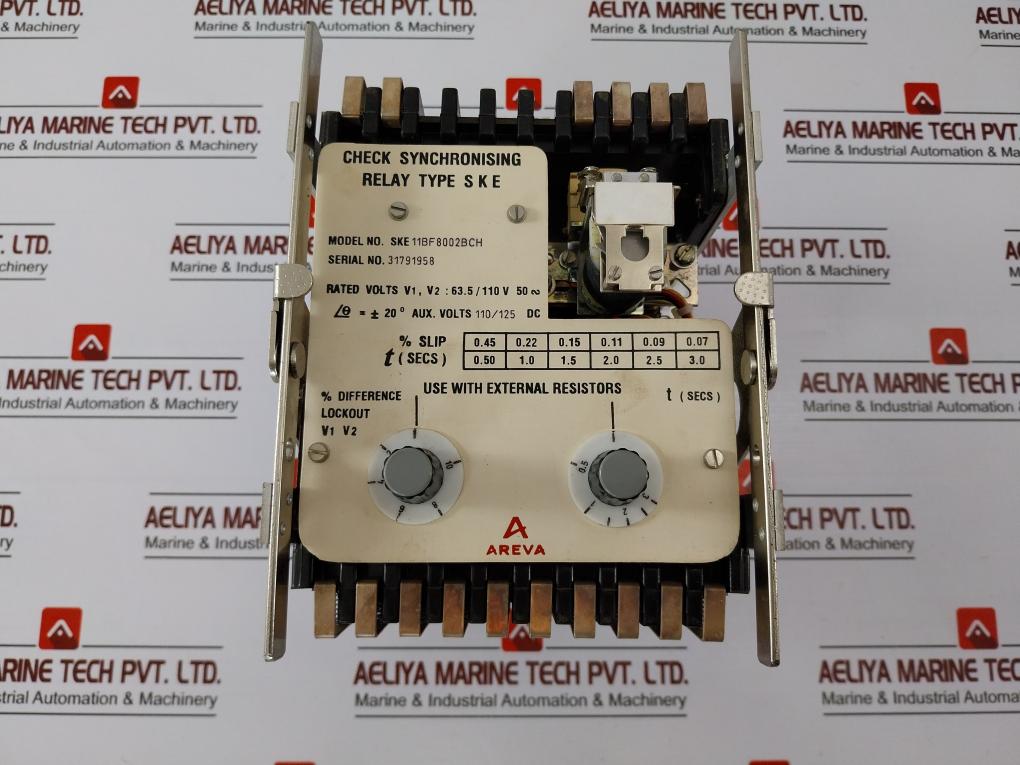 Areva Ske 11Bf8002Bch Check Synchronising Relay V1,V2-63.5V/110V 50Hz